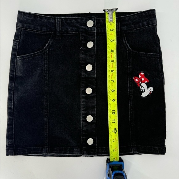 Disney Mini Mouse Embroidered Jean Button Up Skirt Girls Size Large - Picture 8 of 10